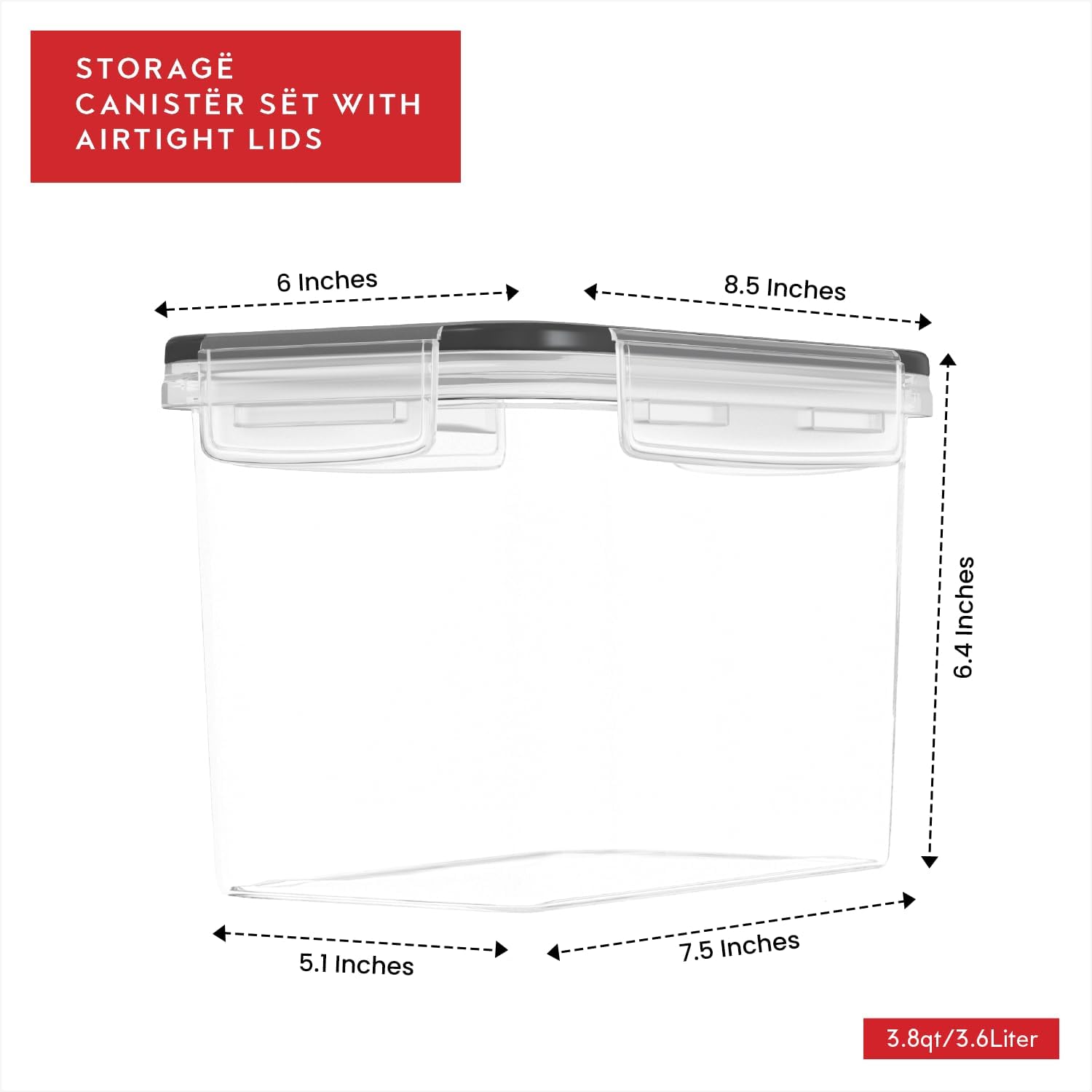 Flour Sugar Storage Containers - Food Storage Plastic recension och pris